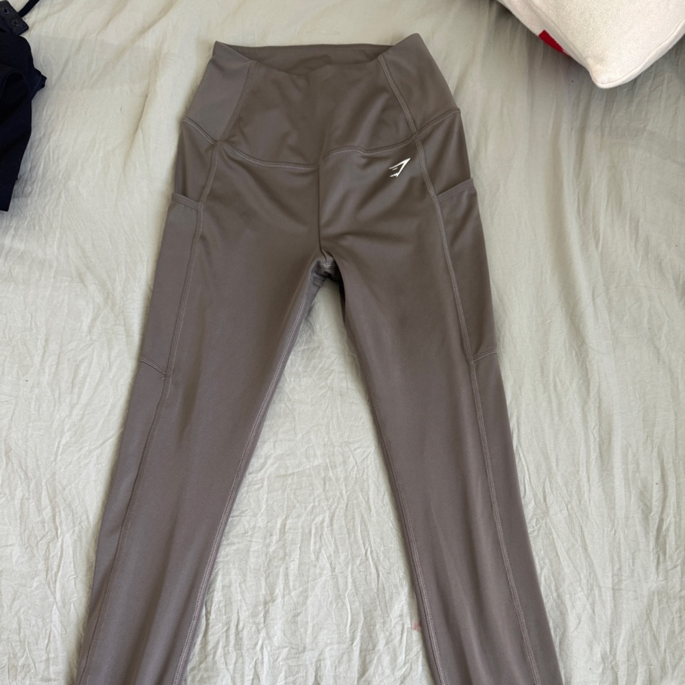 Gymshark Taupe High-Waisted Leggings